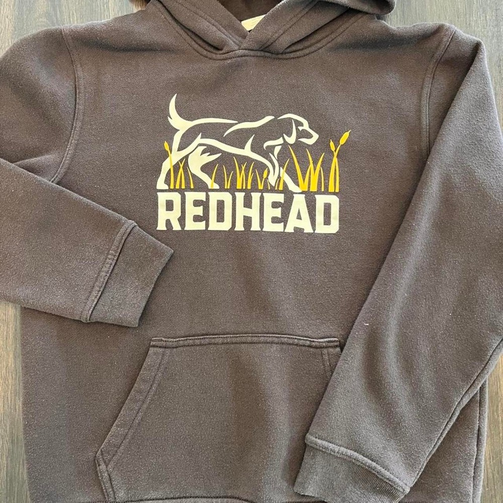 Youth RedHead Chocolate Brown Hoodie sz 14/16